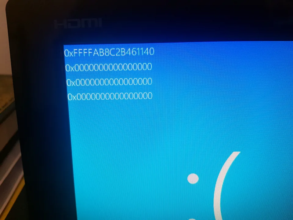 Blue screen repairs Windows blue screen displayed during computer fault diagnosis in Birmingham